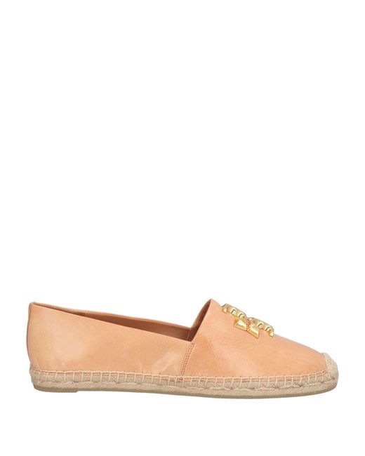 Tory Burch Brown Sand Espadrilles Leather