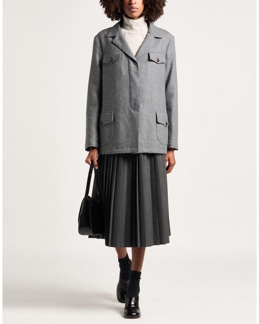 Boglioli Gray Jacket Virgin Wool
