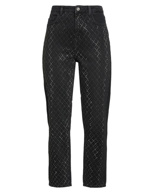 Patrizia Pepe Black Jeans Cotton, Glass