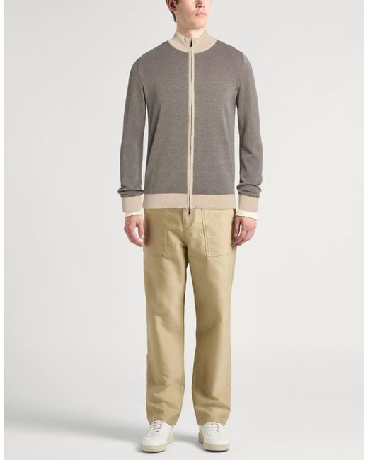 Drumohr Gray Cardigan Cotton for men