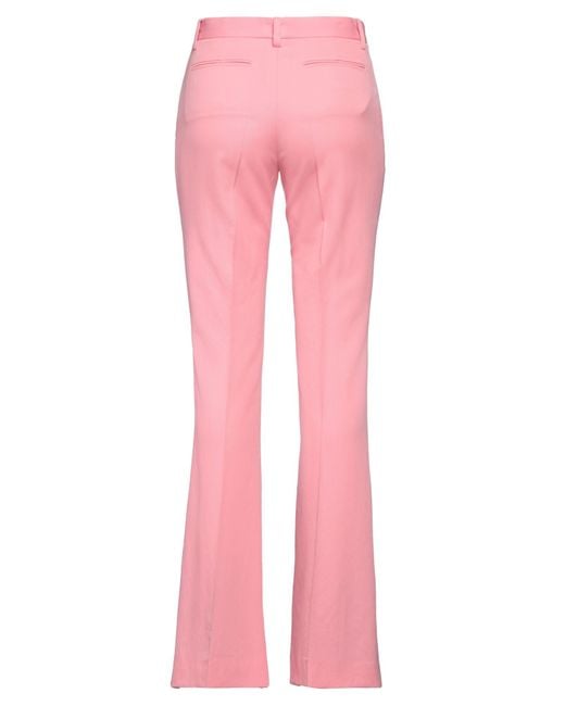 Versace Pink Pants Virgin Wool