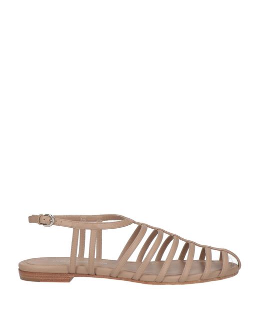 Emporio Armani Natural Light Sandals Soft Leather