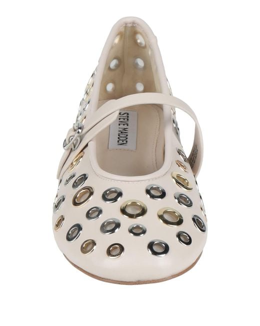 Steve Madden White Ballet Flats