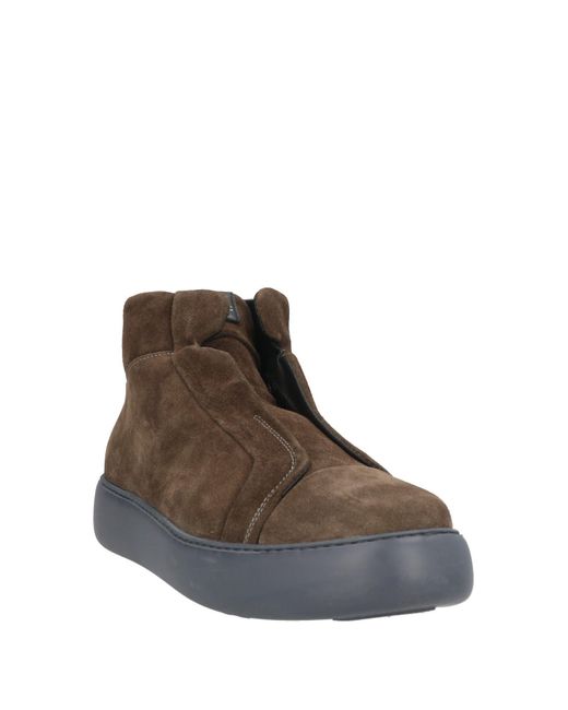 Pànchic Brown Military Sneakers Leather for men
