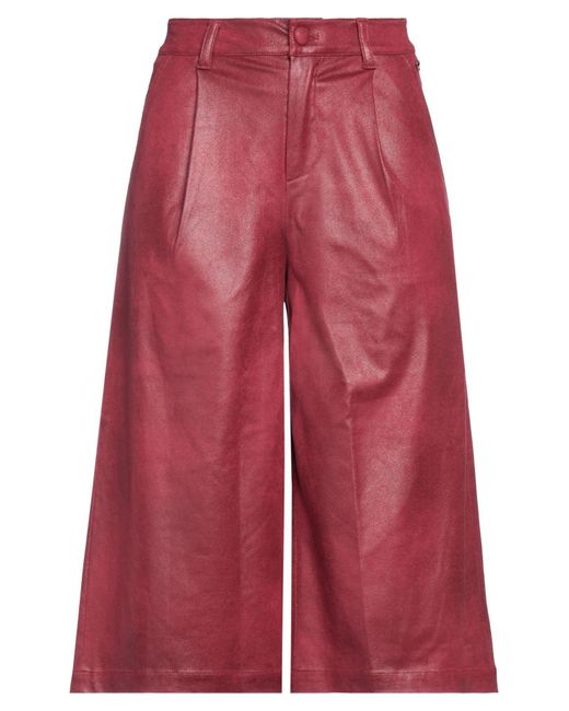 My Twin Red Cropped Trousers