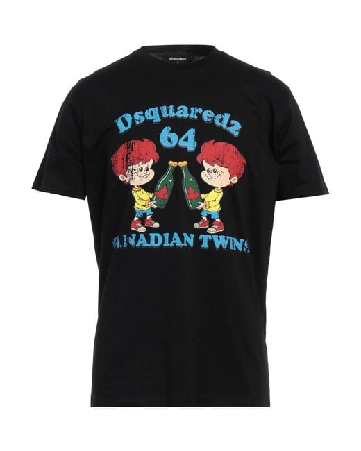 DSquared² Black T-shirt for men