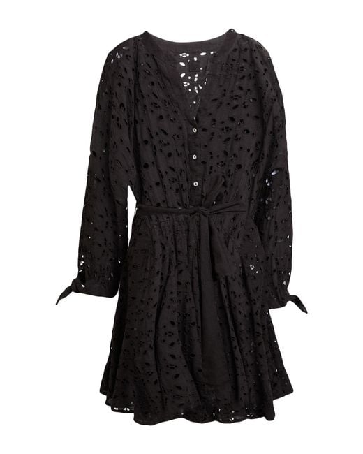120% Lino Black Mini Dress