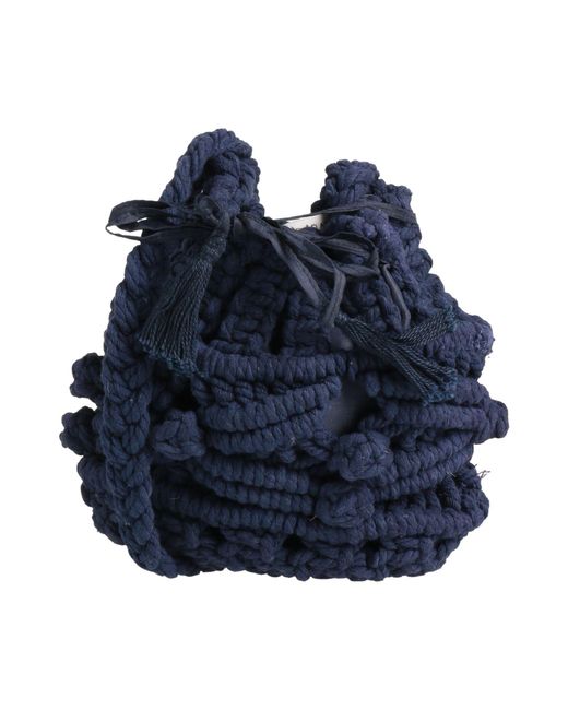 Maliparmi Blue Cross-Body Bag Textile Fibers