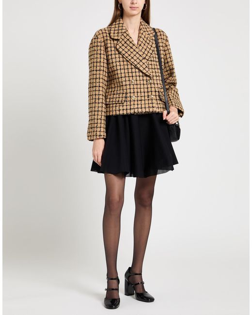 Sandro Brown Blazer Acrylic, Virgin Wool, Polyamide