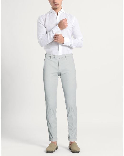 Briglia 1949 Gray Light Pants Cotton, Elastane for men