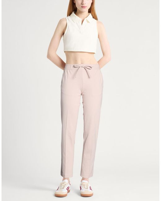 Circolo 1901 Pink Pants Cotton, Elastane