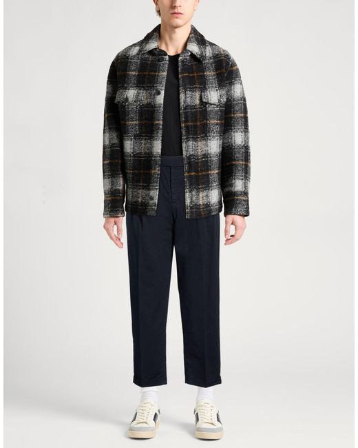 Manuel Ritz Blue Midnight Pants Cotton, Elastane for men