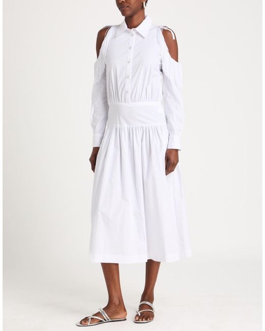 Pinko White Midi Dresses