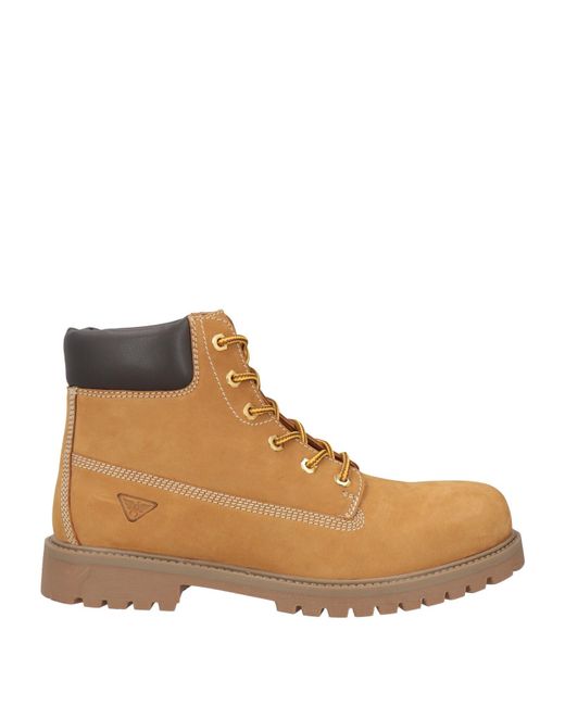 Docksteps Brown Camel Ankle Boots Leather for men