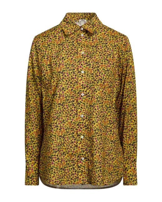 Ines De La Fressange Paris Green Shirt Cotton