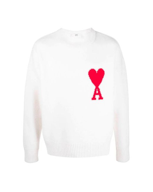 Ami Paris Pullover in Weiß für Herren Lyst DE