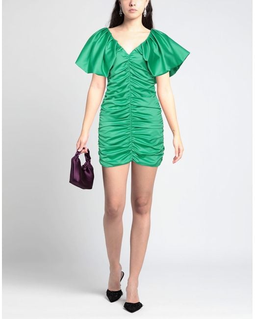 SIMONA CORSELLINI Green Mini Dress