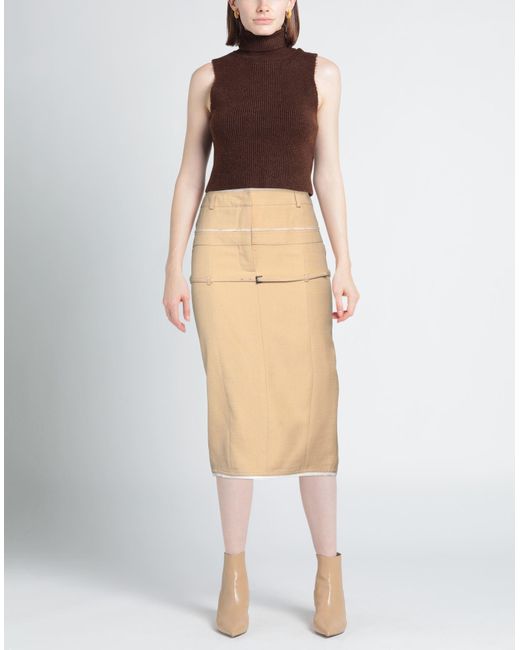 Jacquemus Natural Midi Skirt