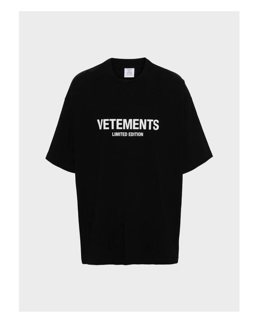 Vetements T-shirts in Black für Herren