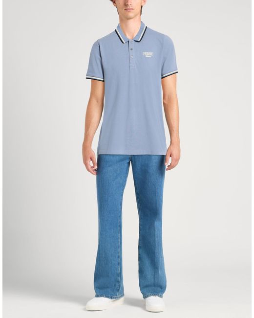 Polo Ferré de hombre de color Blue