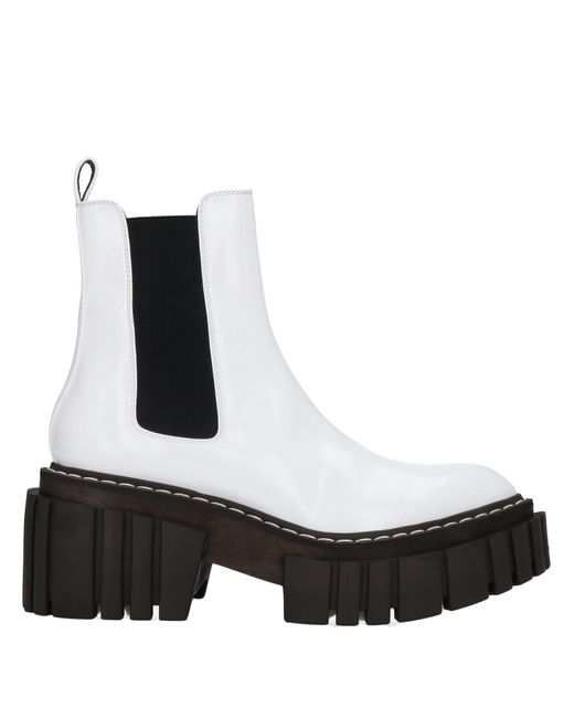 Stella McCartney White Ankle Boots