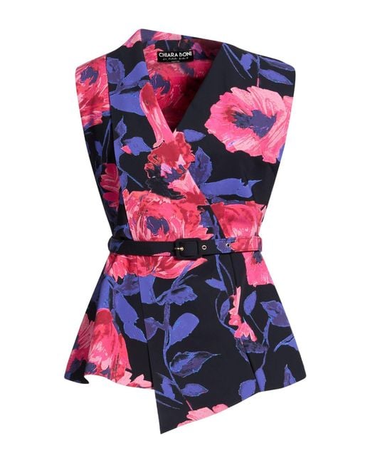 La Petite Robe Di Chiara Boni Blue Top Polyamide, Elastane