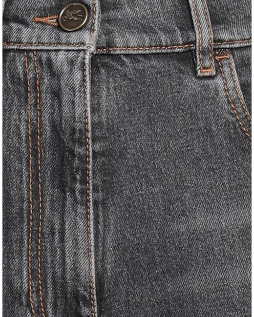 Etro Gray Jeans Cotton, Elastane