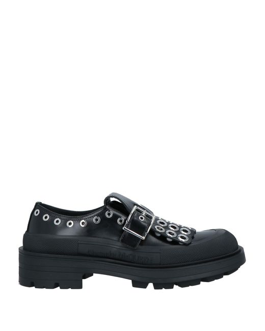 McQueen Black Loafers for men