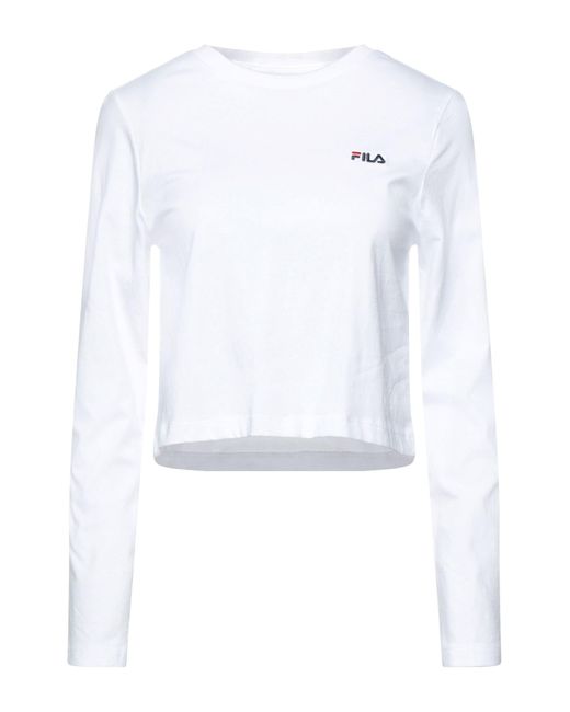 Fila T-shirt in White | Lyst