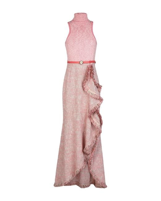 Vestido midi Elisabetta Franchi de color Pink