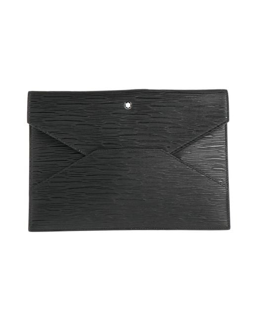 Montblanc Black Handbag Leather for men