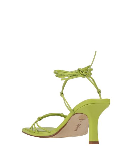 Aeyde Green Sandals