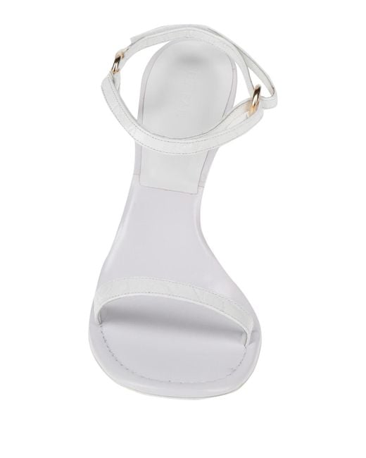 By Far White Sandals