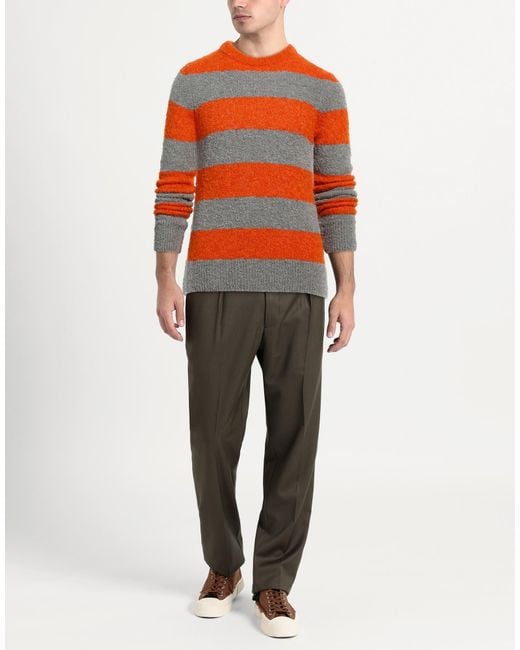 M.Q.J. Orange Sweater Wool, Acrylic for men