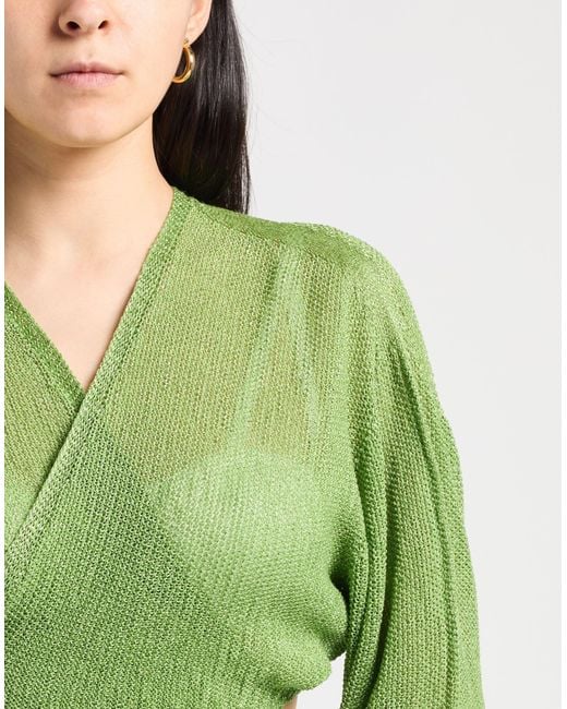 Pink Memories Green Wrap Cardigans