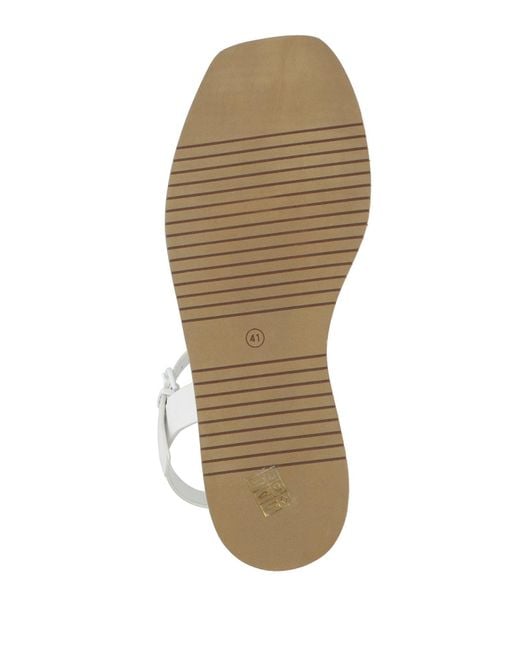 Jeannot White Sandals Leather