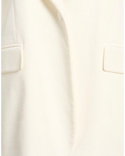 Lardini White Blazer Cotton, Modal, Elastane