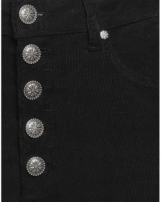 Dondup Black Pants Cotton, Lyocell, Elastane
