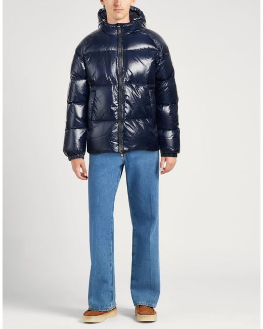 Pyrenex Blue Puffer Recycled Polyamide for men