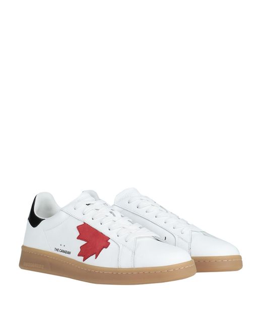 DSquared² Pink Sneakers Calfskin for men