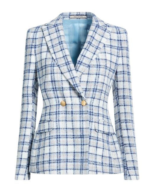 Tagliatore 0205 Blue Blazer Polyester, Linen