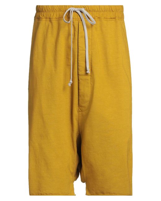 Rick Owens Yellow Shorts & Bermuda Shorts for men