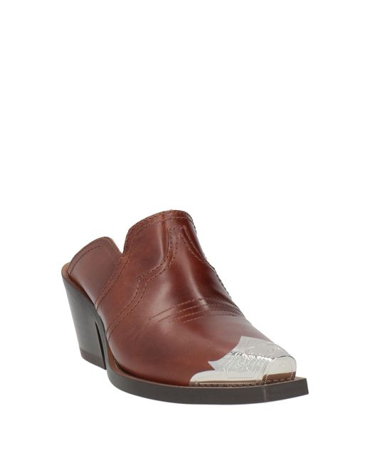 Dorothee Schumacher Brown Mules & Clogs Leather