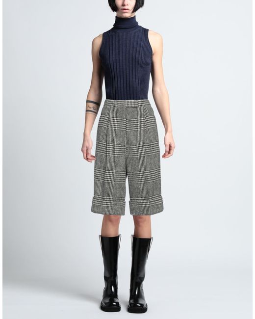 Thom Browne Gray Shorts & Bermuda Shorts Wool