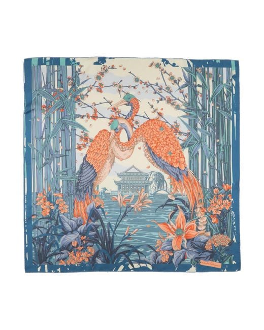 Ferragamo Blue Scarf
