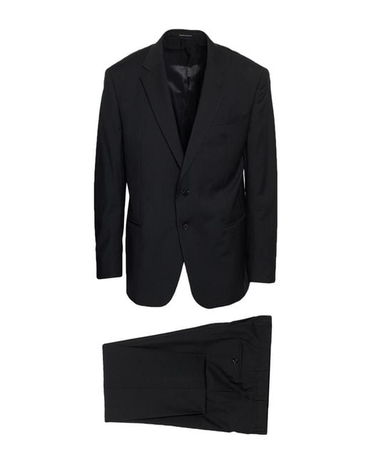 Emporio Armani Black Suits for men