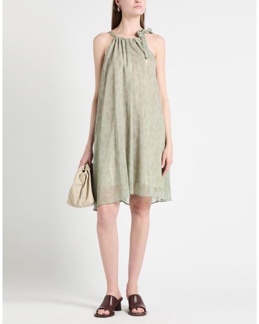 White Wise Multicolor Mini Dress Polyester