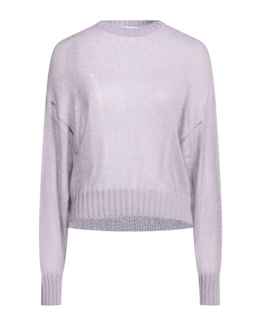 Brunello Cucinelli Purple Lilac Sweater Mohair Wool, Polyamide, Wool