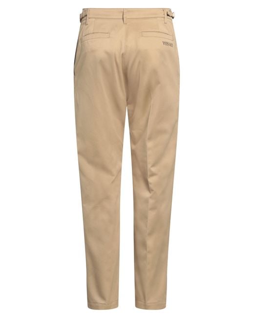 Pantalone di Versace in Natural da Uomo