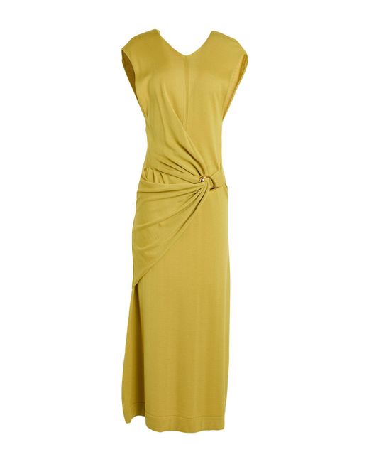 Jil Sander Yellow Midi Dresses